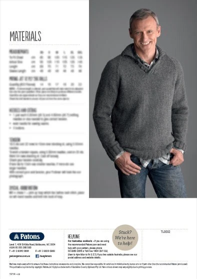 Patons Men's Pullover 0016 - Image 3