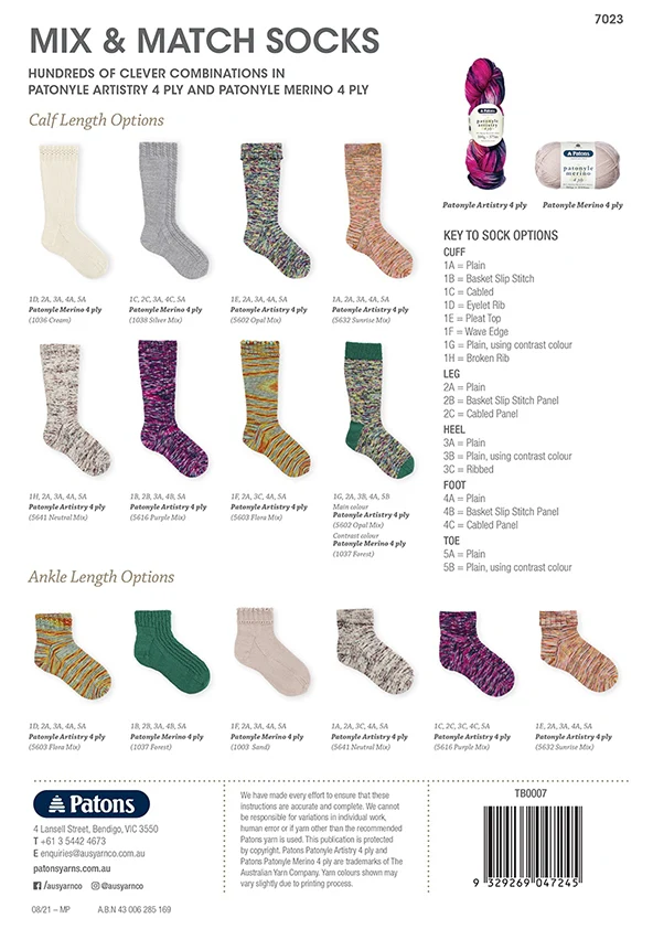 Patons Mix & Match Socks 7023 - Image 6