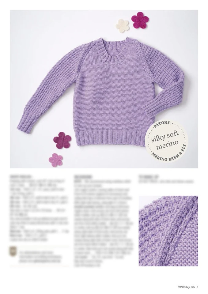Patons Vintage Girls 8023 - Image 5